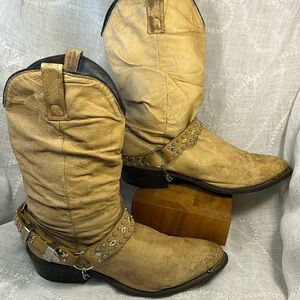 Dingo leather cowboy boots (super soft, deer possibly)